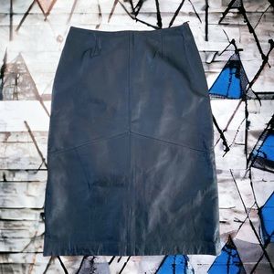 REM GARCON LEATHER SKIRT LINED
